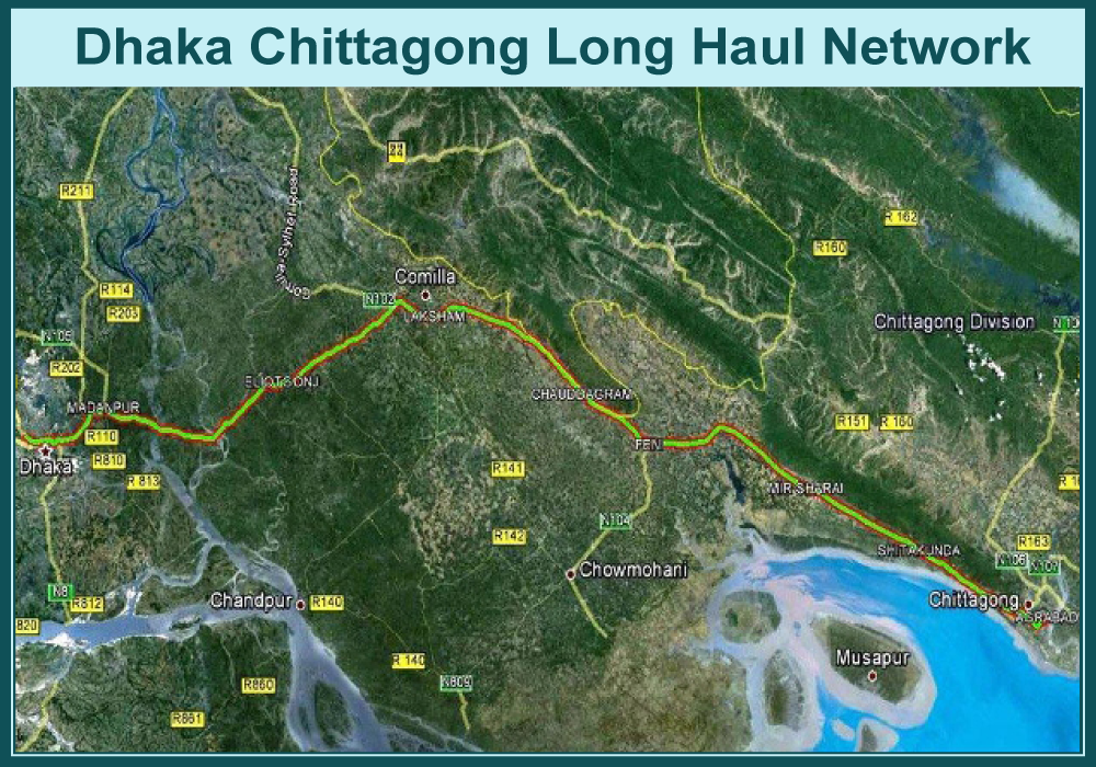 Dhaka Chittagong Long Haul Map Dhaka Chittagong Long Haul Map